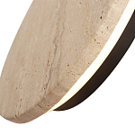 Бра с круглым плафоном из травертина Shaw Marble Lighting варинант исполнения - 2 | Loft Concept в Ульяновске