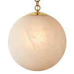 Подвесной светильник в форме шара из белого текстурного стекла Atmosphere варинант исполнения - 1 | Loft Concept в Ульяновске