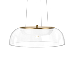 Подвесной светильник  с плоским прозрачным стеклянным плафоном Grada Light варинант исполнения - 4 | Loft Concept в Ульяновске