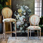 Стул из массива бука светло-зеленый с растительным орнаментом Raffael Angel Green Chair варинант исполнения - 6 | Loft Concept в Ульяновске