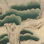 Обои ручная роспись Bamboo River Blossom Original colourway on Brushed Gold gilded paper варинант исполнения - 1 | Loft Concept в Ульяновске