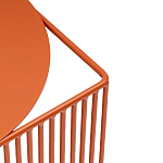 Оранжевый приставной стол из металла Lattice варинант исполнения - 5 | Loft Concept в Ульяновске