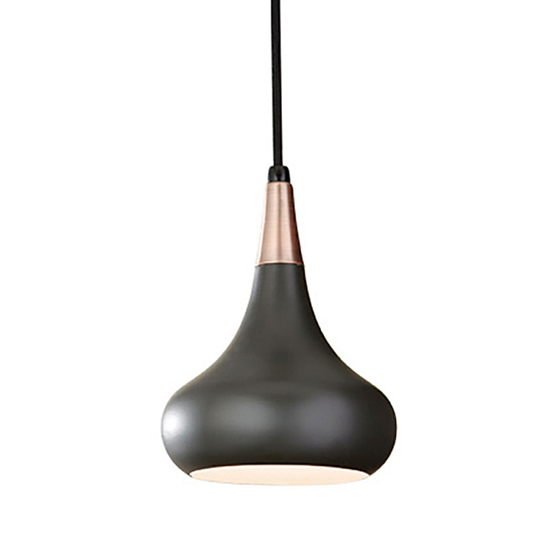  Подвесной светильник с каплевидным плафоном темного цвета Feiss Бронза Черный Графит в Ульяновске | Loft Concept 