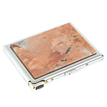 Портсигар с газовой зажигалкой из натурального камня Пегматит Stone Cigarettes Cases варинант исполнения - 1 | Loft Concept в Ульяновске