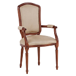 Стул с подлокотниками из натурального бука бежевый Solid Luxury варинант исполнения - 2 | Loft Concept в Ульяновске