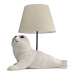 Настольная лампа в детскую Белый морской котик варинант исполнения - 1 | Loft Concept в Ульяновске