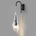 Бра черного цвета с плафоном из рельефного стекла Glass Pod варинант исполнения - 4 | Loft Concept в Ульяновске