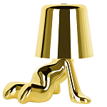 Настольная лампа фигурная цвета золото с гладким абажуром Высота 17 см Sophia варинант исполнения - 2 | Loft Concept в Ульяновске