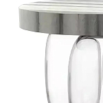 Дизайнерский журнальный стол на 3-х овальных прозрачных ножках Tukutic варинант исполнения - 1 | Loft Concept в Ульяновске