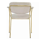 Стул Singer Chair с подлокотниками серый на золотистых ножках варинант исполнения - 4 | Loft Concept в Ульяновске