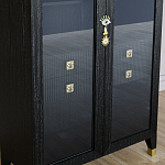 Дизайнерский шкаф витрина Elsa Dreams Black с 4-мя ящиками варинант исполнения - 3 | Loft Concept в Ульяновске