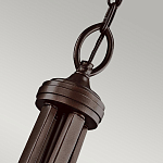 Люстра подвесная с двойным круглым плафоном из органзы и матового стекла Kichler варинант исполнения - 7 | Loft Concept в Ульяновске