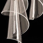 Люстра каскадная с 10-ю прозрачными плафонами Wave Line варинант исполнения - 9 | Loft Concept в Ульяновске