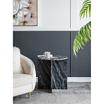Столик кофейный с столешницей из черного мрамора Compact Black Marble Table варинант исполнения - 8 | Loft Concept в Ульяновске
