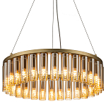 Люстра со стеклянными цилиндрическими плафонами Luminous Cylinders Amber Round варинант исполнения - 3 | Loft Concept в Ульяновске