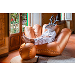 Дизайнерский кожаный пуф в виде бейсбольного мяча Poltronova Joe Ball Pouf варинант исполнения - 9 | Loft Concept в Ульяновске