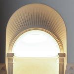 Встраиваемый в стену гипсовый светильник под покраску с арками и рельефными колоннами Antiquity Athena варинант исполнения - 7 | Loft Concept в Ульяновске