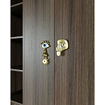 Большой шкаф с витриной Elsa Dreams Walnut варинант исполнения - 5 | Loft Concept в Ульяновске