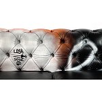 Диван Честерфильд граффити graffiti Orange Sofa натуральная кожа варинант исполнения - 8 | Loft Concept в Ульяновске