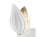 Бра белое в виде цветка White Floral Motif варинант исполнения - 1 | Loft Concept в Ульяновске