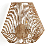 Бра с плетенным из пеньки абажуром Jutti H25 см варинант исполнения - 1 | Loft Concept в Ульяновске