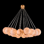 Люстра подвесная круглая с сферическими плафонами из натурального камня Glowing Spheres варинант исполнения - 1 | Loft Concept в Ульяновске