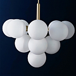 Люстра круглая со стеклянными сферами Maleficent варинант исполнения - 1 | Loft Concept в Ульяновске