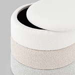 Пуф Three Colors в ткани букле из трех цветов  варинант исполнения - 4 | Loft Concept в Ульяновске