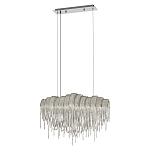 Люстра подвесная с металлическими цепочками и изогнутыми металлическими дугами 72 см Atlantis Chain варинант исполнения - 2 | Loft Concept в Ульяновске