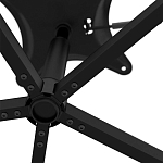 Стул с мягкой черной обивкой из велюра и подъемно-поворотным механизмом на колесиках Harper Black варинант исполнения - 6 | Loft Concept в Ульяновске