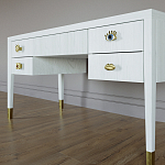 Письменный стол с 4-мя ящиками Elsa Dreams White варинант исполнения - 4 | Loft Concept в Ульяновске
