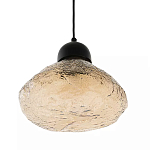 Подвесной светильник с янтарным фактурным плафоном Lamp with Frozen Glass Effect варинант исполнения - 1 | Loft Concept в Ульяновске