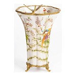 Ваза из фарфора с бронзовой стрекозой  Paradise Dragonfly варинант исполнения - 2 | Loft Concept в Ульяновске