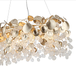 Люстра с декоративными подвесками из прозрачного стекла в форме монеток FAIRYTREE Light варинант исполнения - 9 | Loft Concept в Ульяновске
