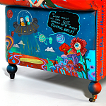 Кресло "Умный Умник" Rick and Morty graffiti chair натуральная кожа  варинант исполнения - 8 | Loft Concept в Ульяновске