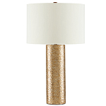 Настольная лампа золотая с цилиндрическим абажуром Golden Mosaic варинант исполнения - 2 | Loft Concept в Ульяновске