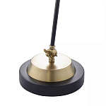 Настольная лампа с наклонным корпусом и подвижным плафоном в сочетании золотистого и чёрного цвета Work Surface Light варинант исполнения - 5 | Loft Concept в Ульяновске