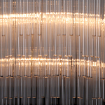 Люстра круглая с прозрачными стеклянными трубками Nembus варинант исполнения - 4 | Loft Concept в Ульяновске