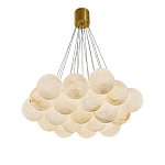 Люстра подвесная круглая с сферическими плафонами из натурального камня Glowing Spheres варинант исполнения - 10 | Loft Concept в Ульяновске