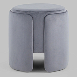 Пуф Alice Poof Grey Серый велюр варинант исполнения - 2 | Loft Concept в Ульяновске