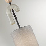 Подвесной светильник с серым тканевым плафоном Flourish варинант исполнения - 4 | Loft Concept в Ульяновске