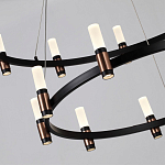 Люстра подвесная с двумя круглыми ярусами и цилиндрическими плафонами Arnaut Light варинант исполнения - 5 | Loft Concept в Ульяновске