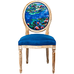 Стул из натурального бука с цветочным принтом Impressionism in Art варинант исполнения - 1 | Loft Concept в Ульяновске