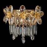 Бра с декоративными элементами в виде крупных хрустальных цветов Palace Gardens варинант исполнения - 1 | Loft Concept в Ульяновске