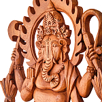 Панно из дерева Ганеша Panel With Animals варинант исполнения - 2 | Loft Concept в Ульяновске