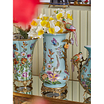 Ваза с птичкой из фарфора с бронзовыми элементами Garden of Eden варинант исполнения - 8 | Loft Concept в Ульяновске