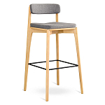 Барный стул из массива ясеня Elegant Ash Shape варинант исполнения - 2 | Loft Concept в Ульяновске