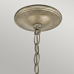 Люстра серебряного цвета с состаренным эффектом и декоративным подвесным шаром Kichler варинант исполнения - 9 | Loft Concept в Ульяновске