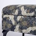 Банкетка с принтом из журавлей Crane варинант исполнения - 3 | Loft Concept в Ульяновске