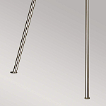 Торшер на трех тонких перекрещенных ножках с белым конусным абажуром из льна Feiss варинант исполнения - 8 | Loft Concept в Ульяновске